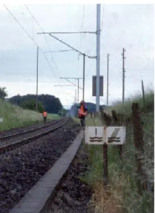 2. kép: Vízbázis fölött haladó vasútvonal 