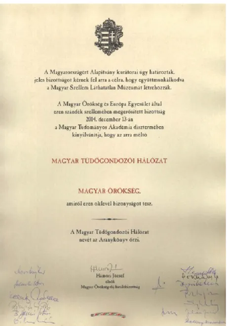 4. ábra: Magyar Örökség díj  