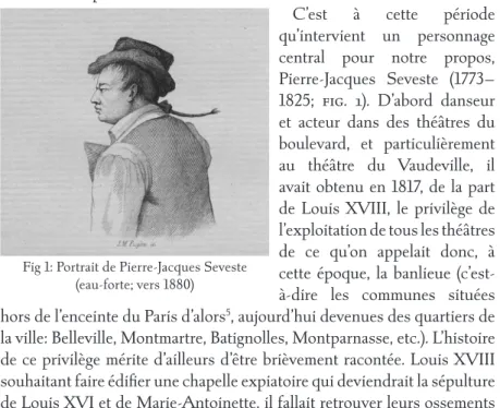 Fig 1: Portrait de Pierre-Jacques Seveste   (eau-forte; vers 1880)