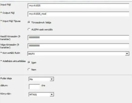 t 19. ábra Rekordok módosítása fix_doc_tag_041 programmal