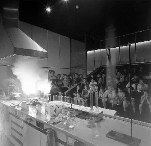 6. kép: Kémiai kísérletek a müncheni Deutsches Museumban