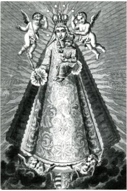 3. kép. Máriavölgy (Mariatal, Marianka) meg- meg-koronázott és öltöztetett kegyszobra 