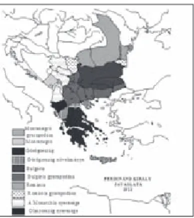 8. ábra: Szerbia felosztása a bolgárok elképzelése szerint 55