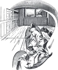 4. ábra. Mach saját rajza a testvázlat szerepéről a szelf-reprezentációban   (Mach 1927