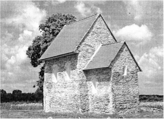 9. kép. a­méntelepen­s­a­maga­nemében­egyedülálló­kacsafogó­építményen­túl­nevezetessé  teszi­kopcsányt­a­kacsafogó­közelében­álló­korai,­a­10.­század­elejéről­származó,­egyszerűsé-gében­ is­ megkapó­ kis­ templom,­ amelyet­ a­ hagyomány­ szerint­ egy­ kop