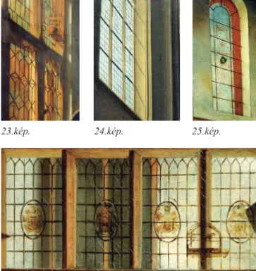 A kisebb ablakokba is gyakran ezt alkalmazták (20. kép.)  Franciaországi kastélyokban ma is láthatunk 16