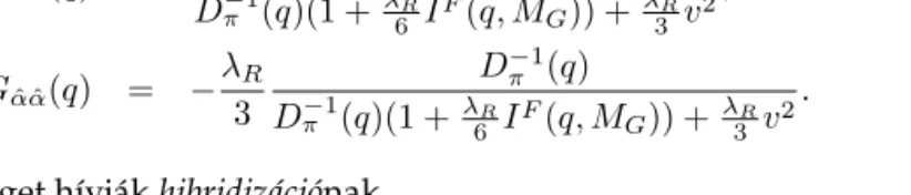 1. ábra. A σ-tér sajátenergiás járulékainak Feynman-diagramjai. Az els˝o két diagram a piontömeget megha- megha-tározó tadpole-járulékot, valamint a küls˝o térrel arányos végtelen sor n = 0 tagját ábrázolja, a továbbiak a végtelen összeg n &gt; 0 index ˝u 