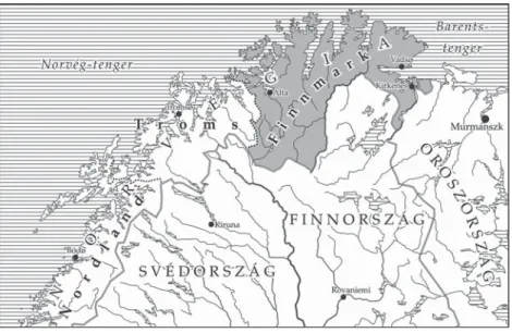 7. kép. A Norvég Királyság Finnmark tartománya