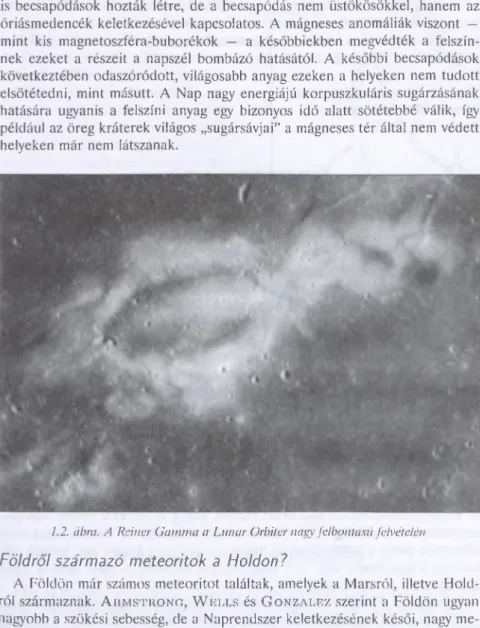 1.2. ábra. A  Reiner Gamma a Lunar Orbiter nagy felbontású felvételén