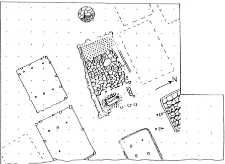Figure 1: Central part of the settlement at Part a (after Lazarovii, 1989, p.