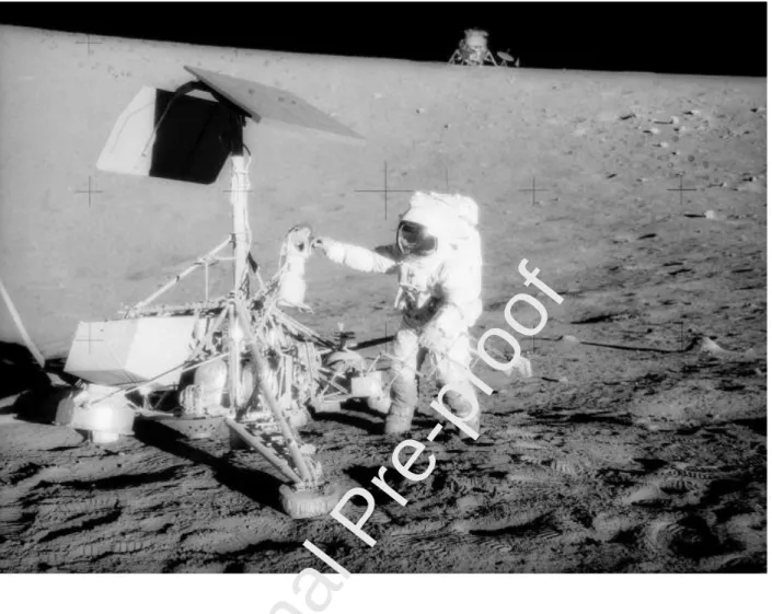 Figure : Apollo 12 astronauts visit Surveyor 3. (Image: NASA) 