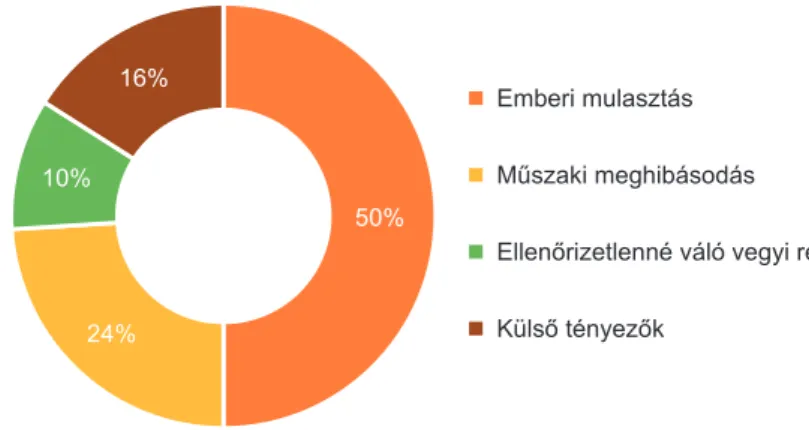 1. ábra. A súlyos ipari balesetek elsődleges okai