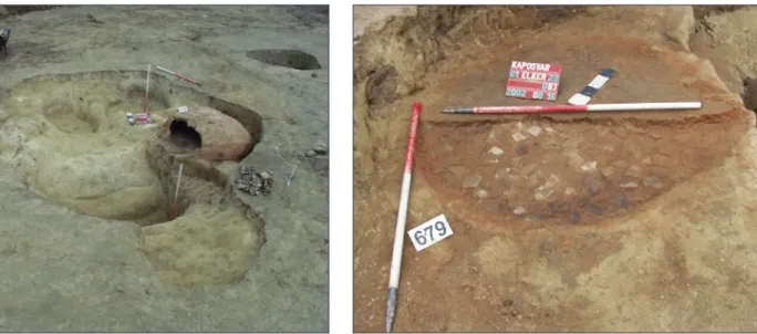 Fig. 1. Kaposvár, Site 61/29, Oven 679 during its excavation 
