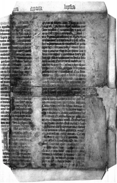 3. ábra. Gutenberg-Biblia, Mainz, 1456. 310. fol. 2. tom. r.