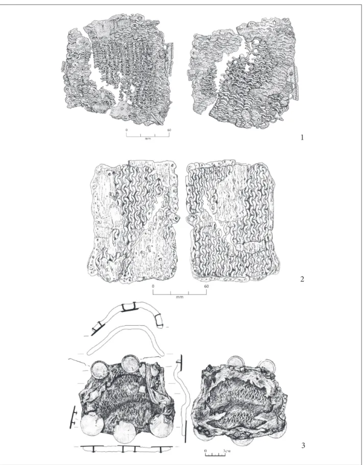 Fig. 4 chainmail fragments in the northern caucasus. 1: Klin-Yar iii, grave 341 (Belinskij, härke 2018, 244, Fig
