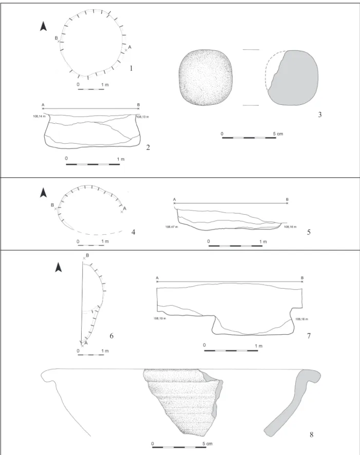 4. kép 1–3: 28. objektum (28. Snr); 4–5: 29. objektum (29. Snr); 6–8: 30. objektum (30