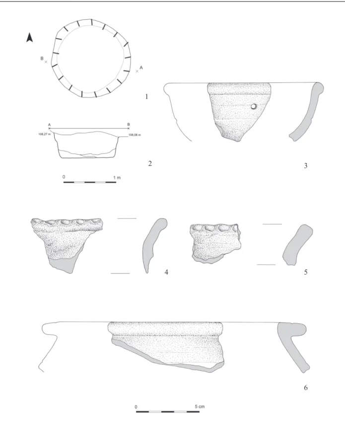 6. kép 1–6: 33. objektum (34. Snr) Fig. 6 1–6: Feature no. 33 (34. Snr)