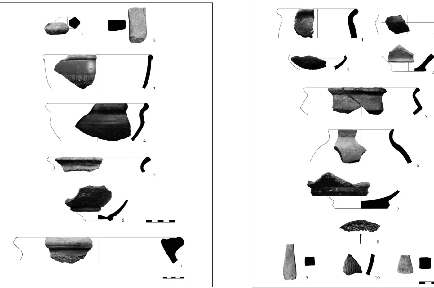 25. kép iV. felület. 1–9: 100–110 cm; 10–11: 110–125 cm Fig. 25 Trench iV. 1–9: 100-–110 cm; 10–11: 110–125 cm24