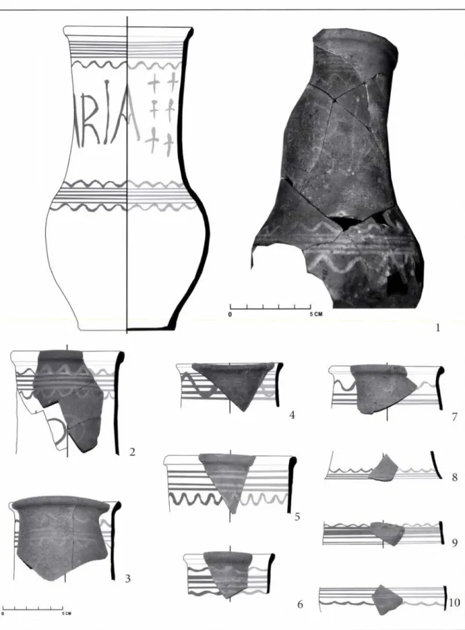 Abb.  6  Fragmente von  Milchkrügen.  1-3,  7:  S2414; 4:  S2038-S2062;  5:  S2417;  6,  8-10:  S2273.