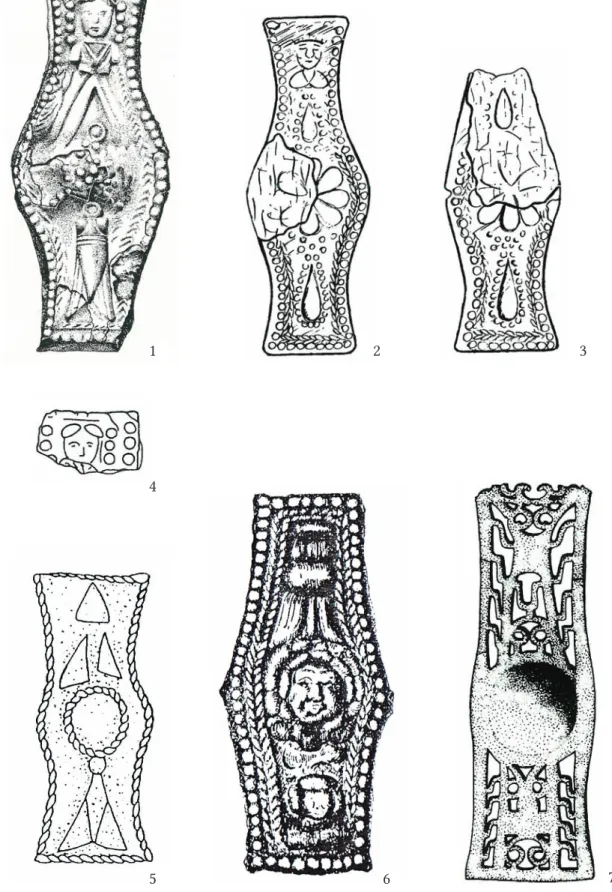 Fig. 11. Bow-tie shaped fibulae from Pannonia: fibulae from the scientific literature