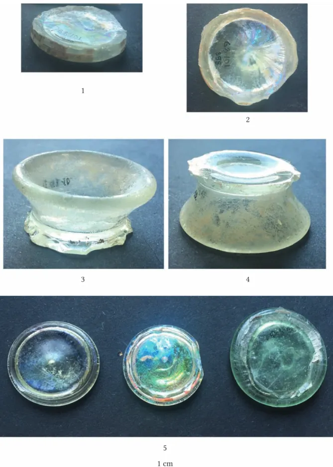 Fig. 5. Re-Used Glass Fragments from Intercisa.