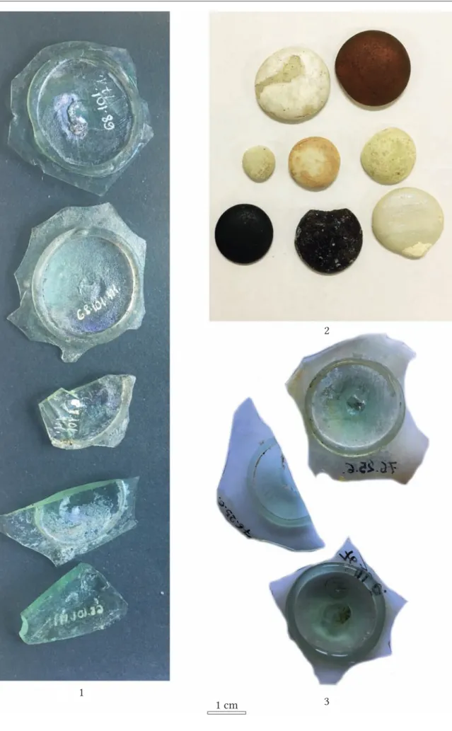 Fig. 10. Re-Used Glass Fragments from Intercisa.
