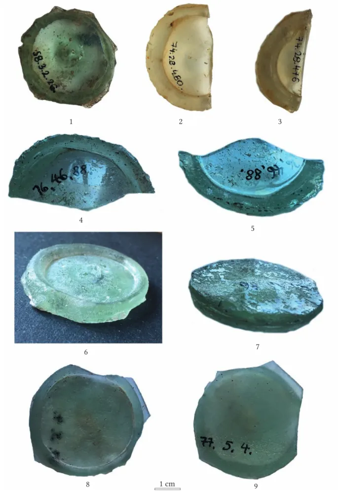 Fig. 1. Re-Used Glass Fragments from Intercisa.