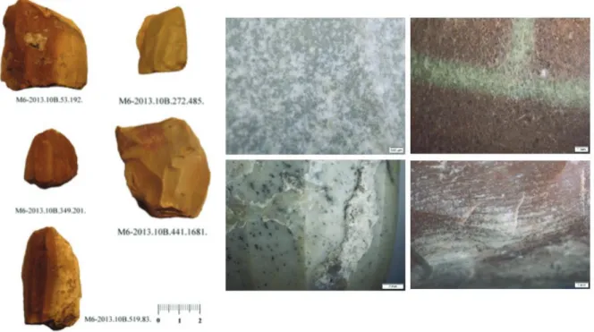 Tab. 1. Die Anzahl und der prozentuale Anteil des Rohmaterials in den Siedlungs- und Begräbnis- Begräbnis-sammlungen von Alsónyék-Bátaszék.