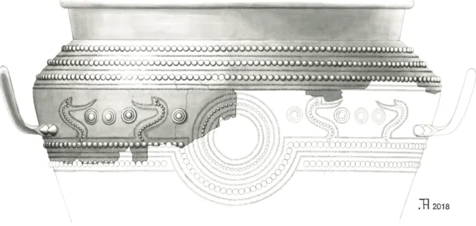 Fig. 4. Reconstruction of the situlae from “Ternopil Oblast” aft er the photographs uploaded to the do- do-mongol.org metal detectorists’ blog