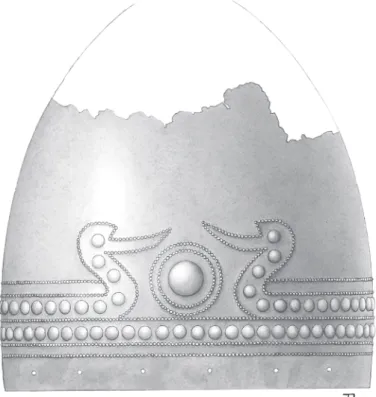 Fig.  9.  Reconstruction  of  the  helmet  from  “Ternopil  Oblast” (Drawing: A. M. Tarbay 2018).