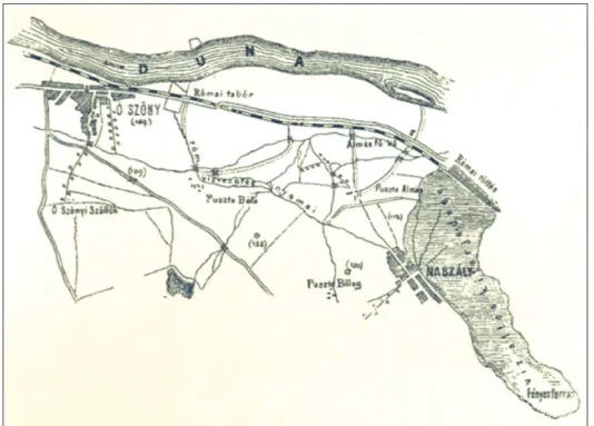 Fig. 3. Map of Rudolf Gyulai (Gyulai 1886, 333).