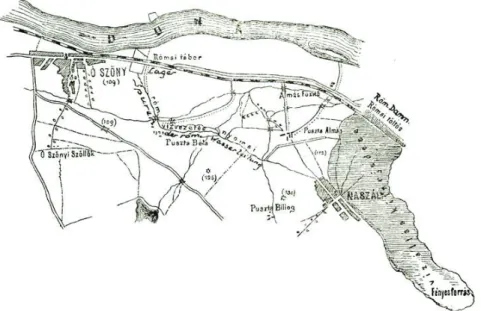 Fig. 6. Map of István Paulovics (Paulovics 1941, Abb. 3).