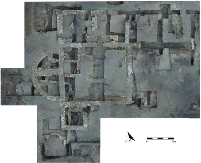 Fig. 4. Orthophoto of the excavation season of 2017 (Photo and map: D. Bartus – L. Rupnik).