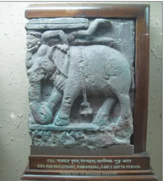 Fig. 5. Example of terracotta relief panel. Ganga  Golden Jubilee Museum, Exhibition No