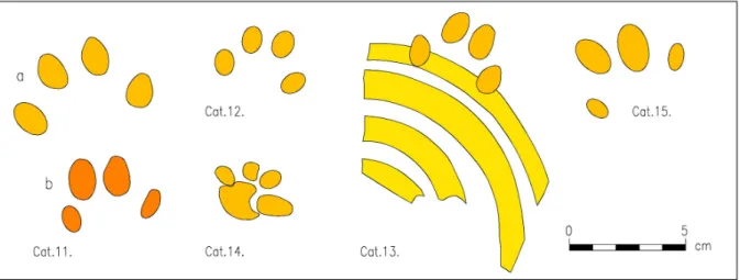 Fig. 3. Cat footprints from Brigetio (Drawings: L. Dobosi).