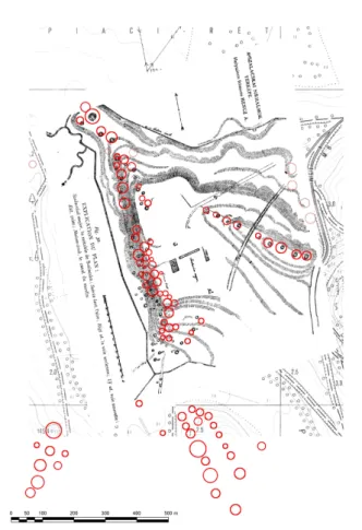 Abb. 7. Nagyberki-Szalacska. Im Compte-rendu ver- ver-öffentlichte Landkarte (Rómer 1878, 116, fig