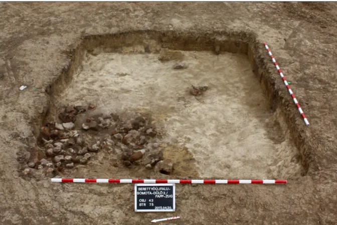 Fig. 8. Late Avar Period house with parts of a destroyed oven.