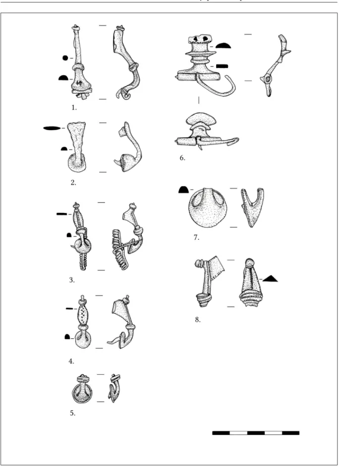 Fig. 4. 1. Cat. 13; 2. Cat. 19; 3. Cat. 21; 4. Cat. 20; 5. Cat. 22; 6. Cat. 25; 7. Cat