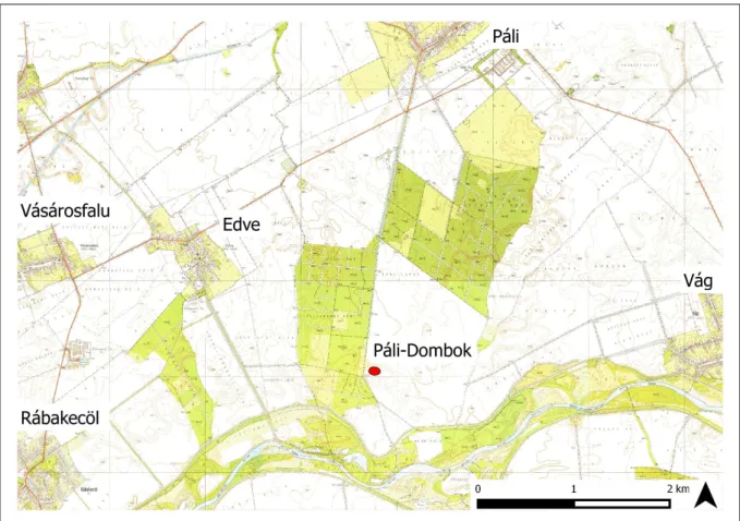 Fig. 2. Location of the Páli-Dombok site.