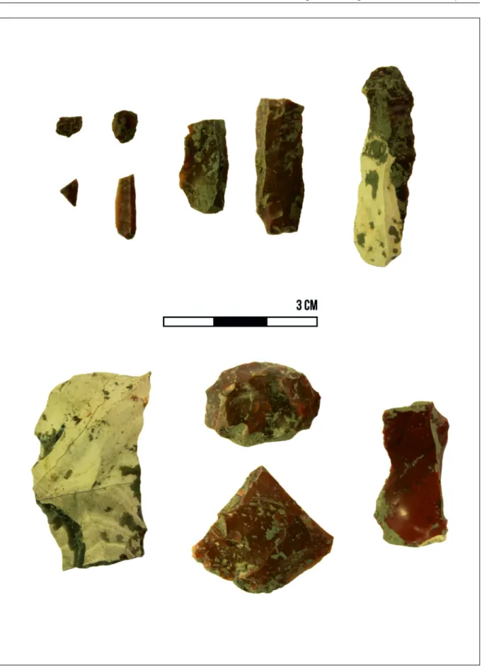 Fig. 6. Selected pieces demonstrating the overall character of the lithic assemblage.