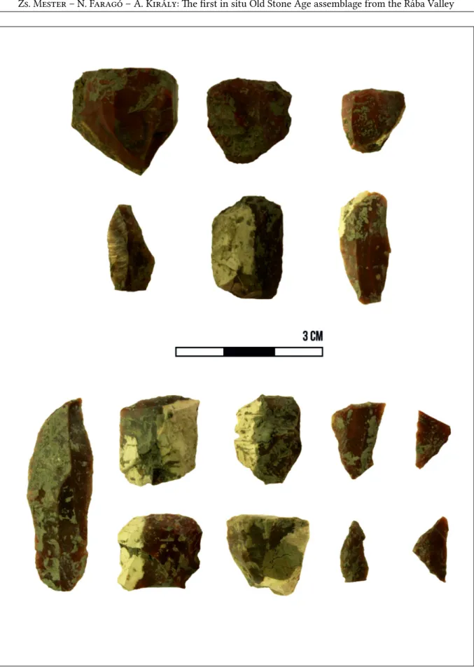 Fig. 7. Retouched tools from the lithic assemblage. (Photo: N. Faragó; design: A. Király).
