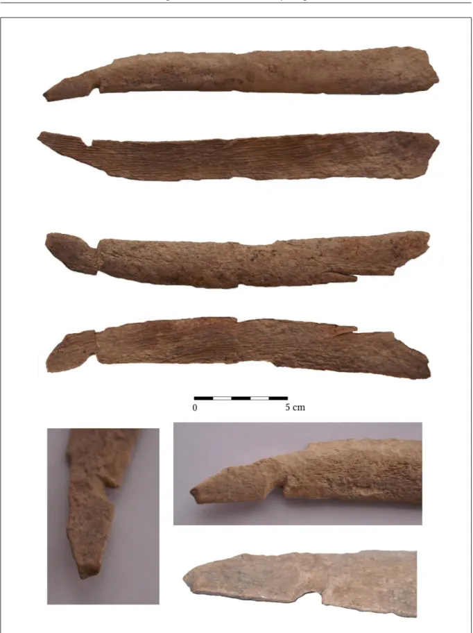 Fig. 6. Traces of secondary modification, repair of lateral tip plates: Békés-Povádzug, burial No