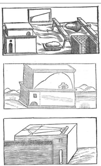 Fig. 4. Illustrations of flame furnaces from the book of Vannoccio Biringucco.