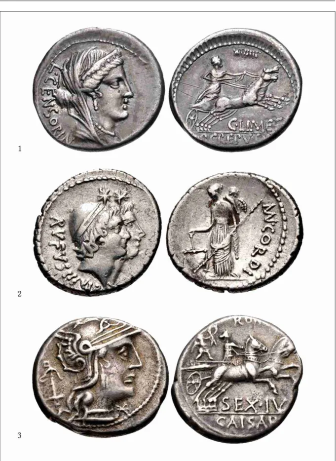 Fig.   1.  1.   Republikanischer   Denar,   Rom,   82   v.   Chr.,  Crawford   1991,   374.360
