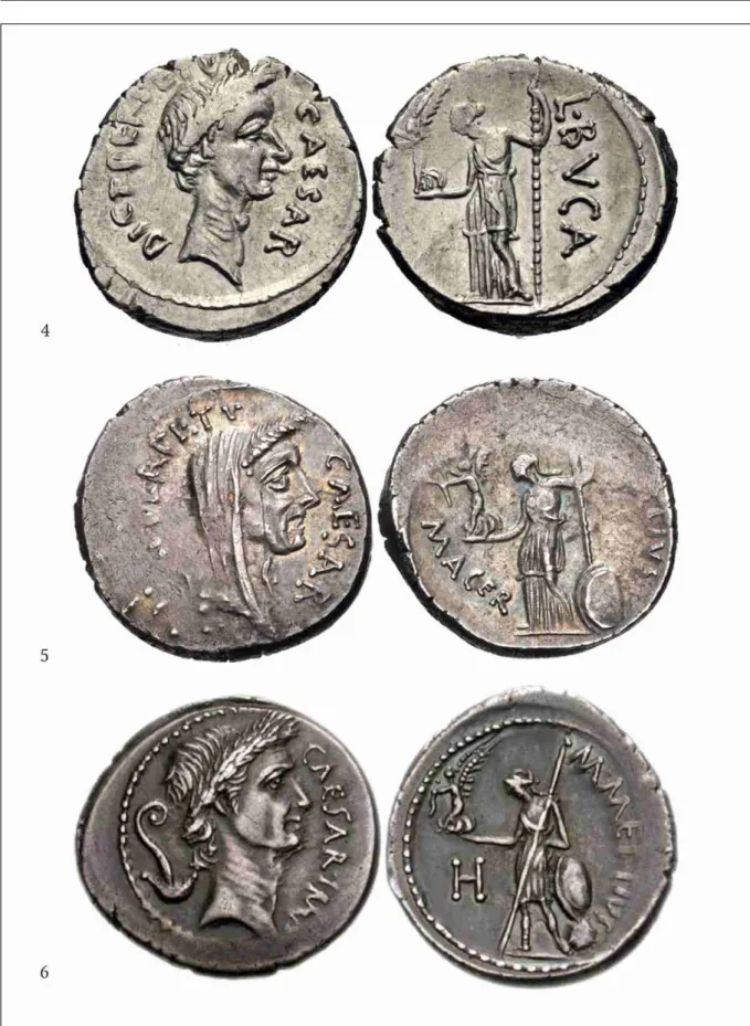 Fig.  2.  4.   Republikanischer   Denar,  Rom,  44   v.  Chr.,  Crawford  1991,  489.480/8