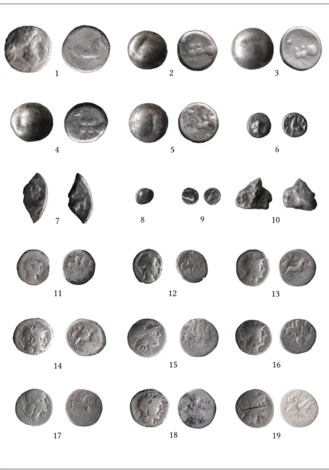 Fig. 4. The coin hoard of Abasár (Cat. Nr. 1–19).