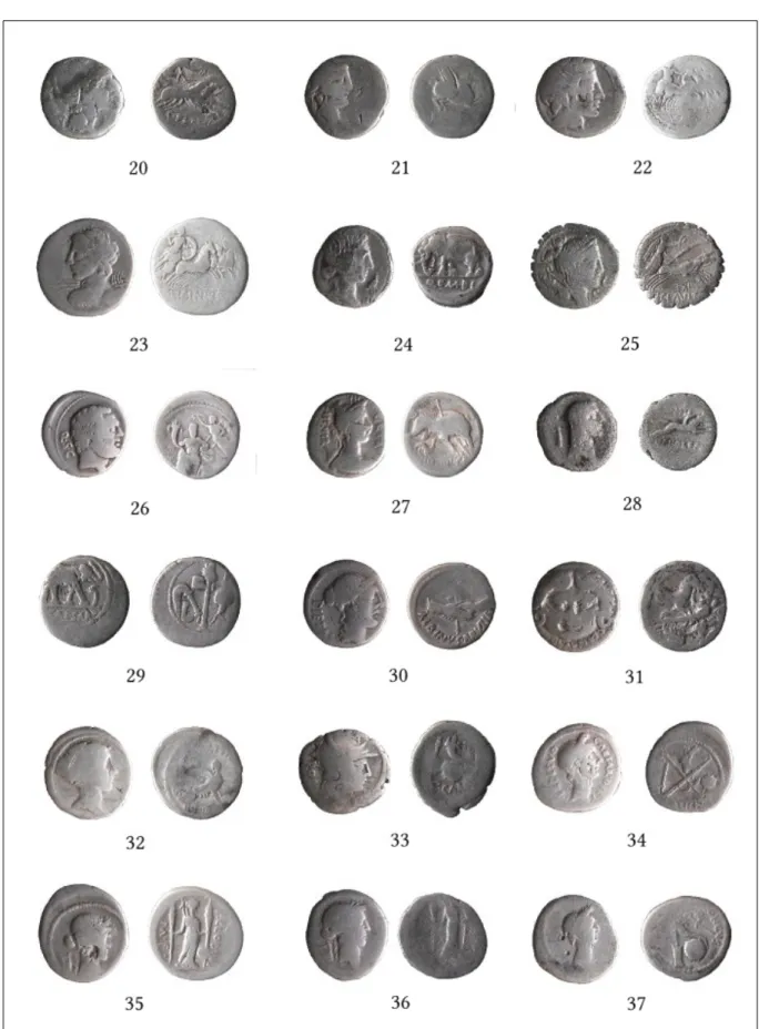 Fig. 5. The coin hoard of Abasár (Cat. Nr. 20–37).