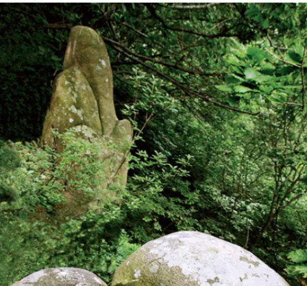 1. kép. Női és férfi nemi szerv alakú szikla 