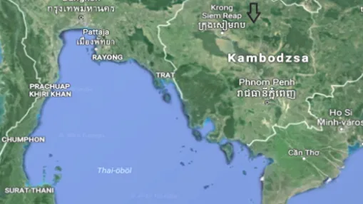 1. kép Koh Ker Kambodzsa északi részén, Preah Vihear tartományban   (forrás: Google Maps) 