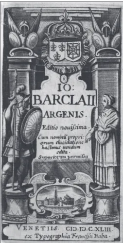 Figure 5 Barclaius, Argenis. Editio novissima cum  nominum propri orum elucidationne hactenus, 